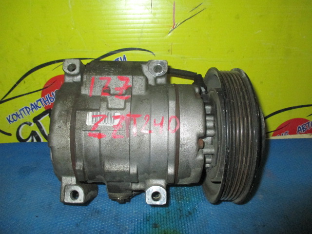 КОМПРЕССОР КОНДИЦИОНЕРА/TOY/1ZZ/ALLION/PREMIO/CALDINA/T240/T245/ZZT240/ZZT241/ЖЕЛЕЗНЫЙ ШКИВ/ТРУБКИ РЯДОМ/4472204451/4472204450/4472203613