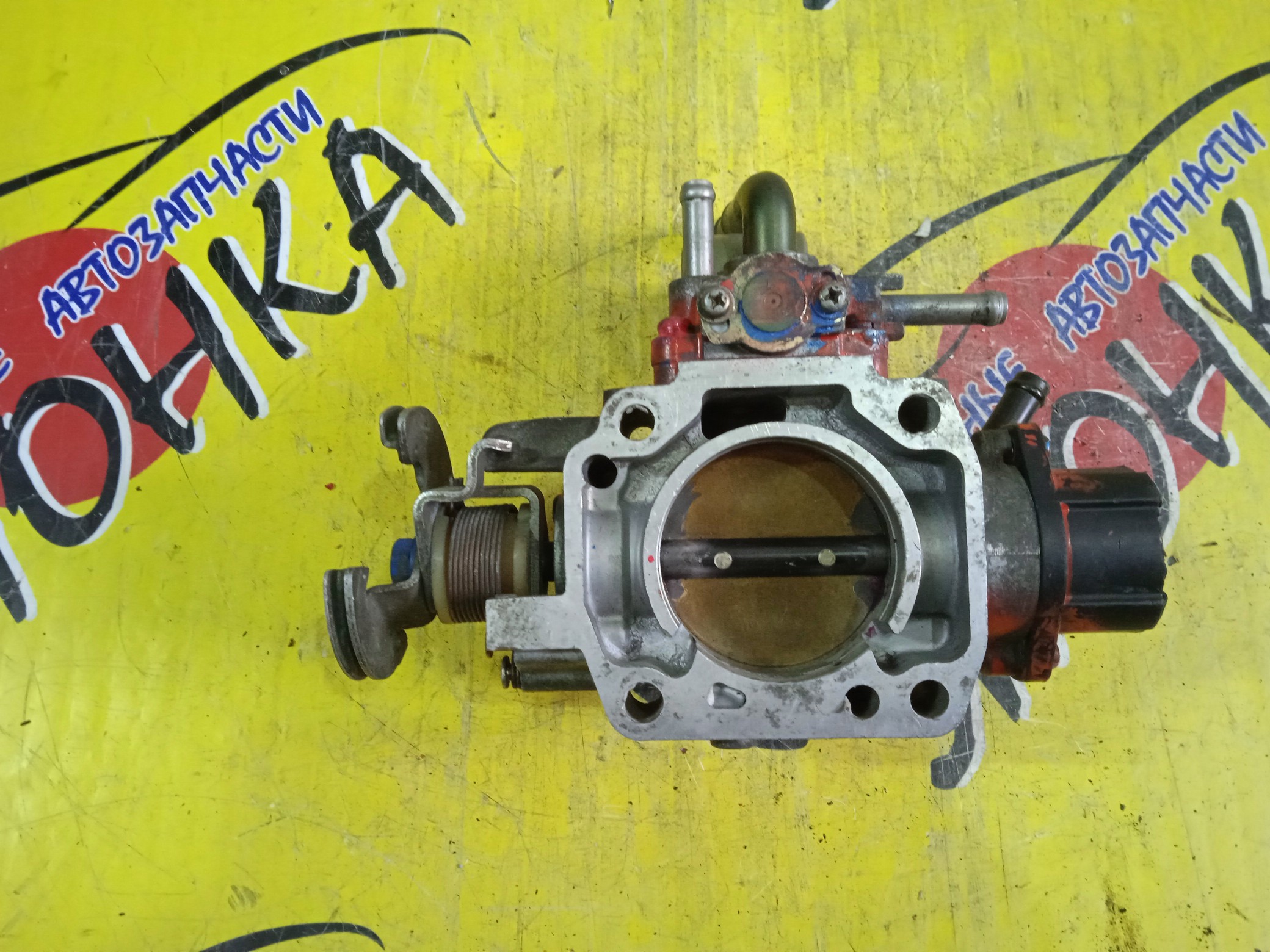 ЗАСЛОНКА ДРОССЕЛЬНАЯ/TOY/3S-GE/CALDINA/CARINA ED/CORONA EXIV/CELICA/ST215W/ST195/ST215/ST200/ST202/ST203/ST205/МЕХАНИЧ./4 БОЛЬШ И 2 МАЛ ТРУБКИ/УЦЕНКА