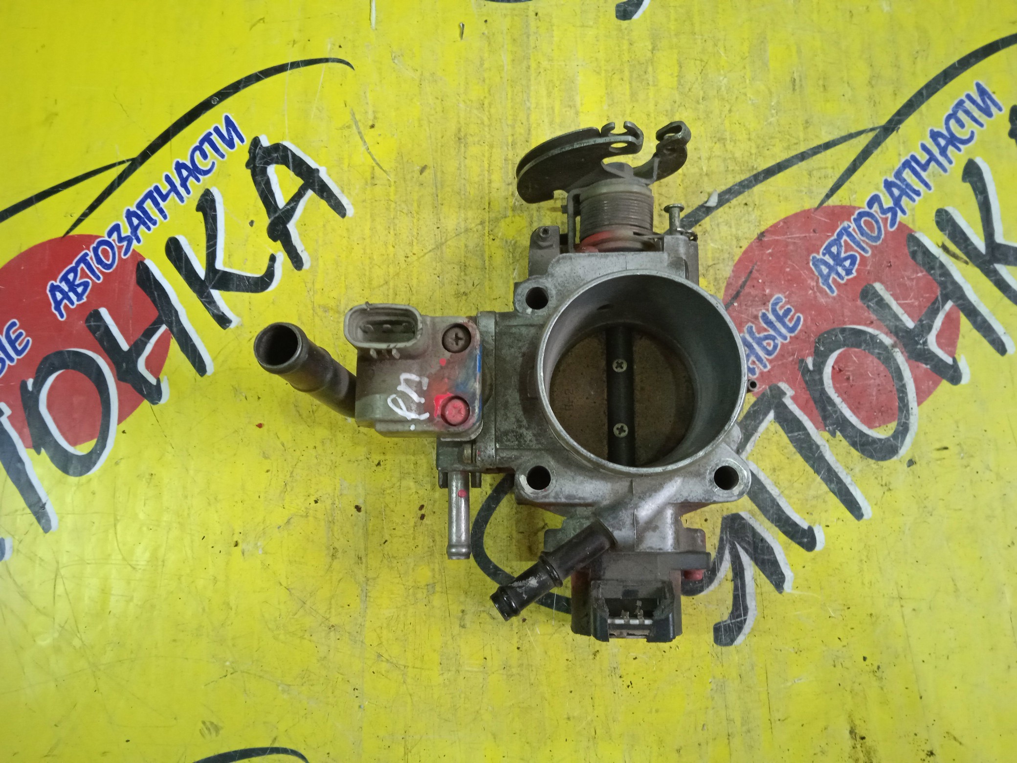 ЗАСЛОНКА ДРОССЕЛЬНАЯ/TOY/3S-GE/CALDINA/CARINA ED/CORONA EXIV/CELICA/ST215W/ST195/ST215/ST200/ST202/ST203/ST205/МЕХАНИЧ./4 БОЛЬШ И 2 МАЛ ТРУБКИ/УЦЕНКА