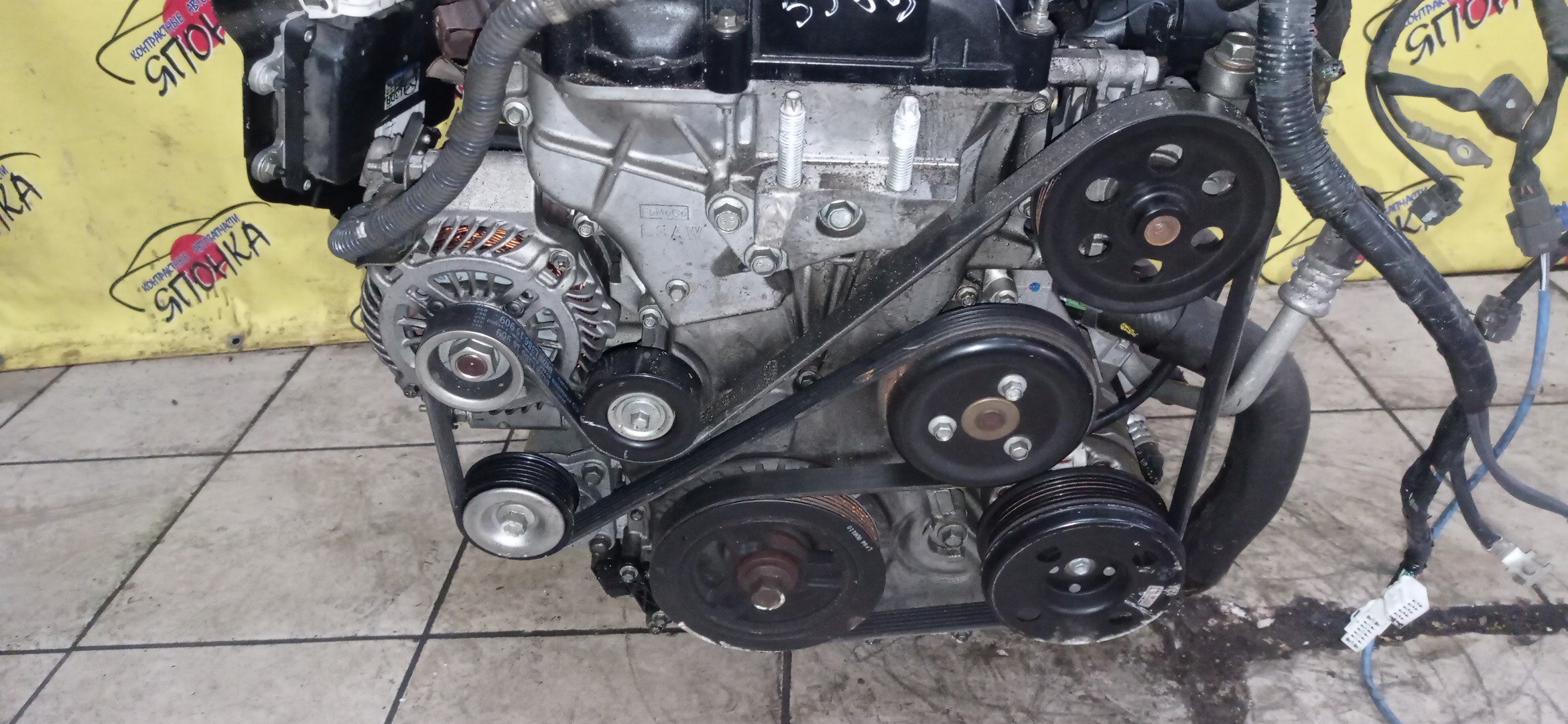 ДВС/MAZ/L3-VE/BLACK/ATENZA/ATENZA WAGON/AXELA/MAZDA6/PREMACY/BK3P/CR3W/GG3P/GG3S/GY3W/LY3P/КАТУШКИ СВЕРХУ/ДАТЧИК VVTI/ЩУП ЧЕРЕЗ ГОЛОВУ/КОМПРЕССОР СБОКУ