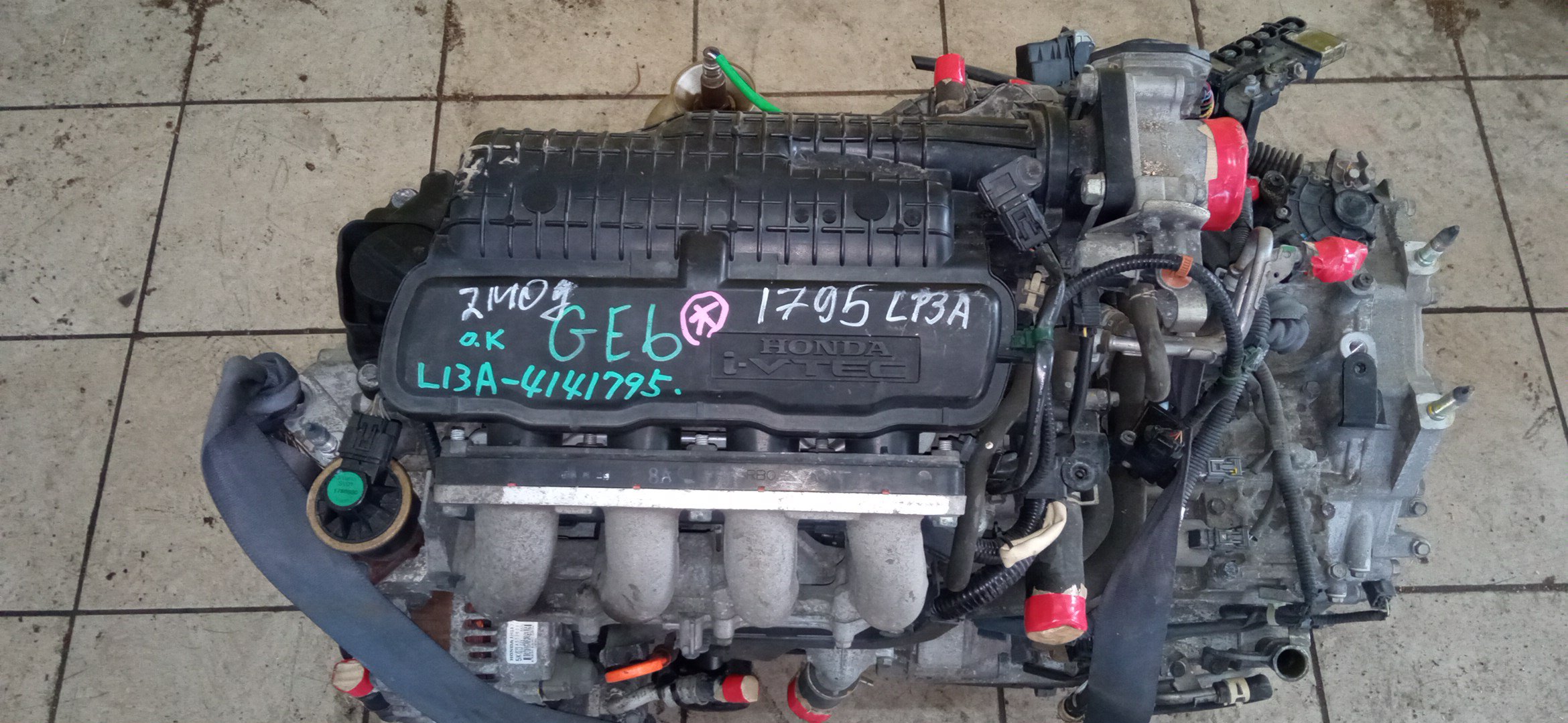 ДВС/HON/L13A/FIT/JAZZ/GE6/GE7/ЭЛЕКТРО ЗАСЛОНКА/4 СВЕЧИ/11000RB0800