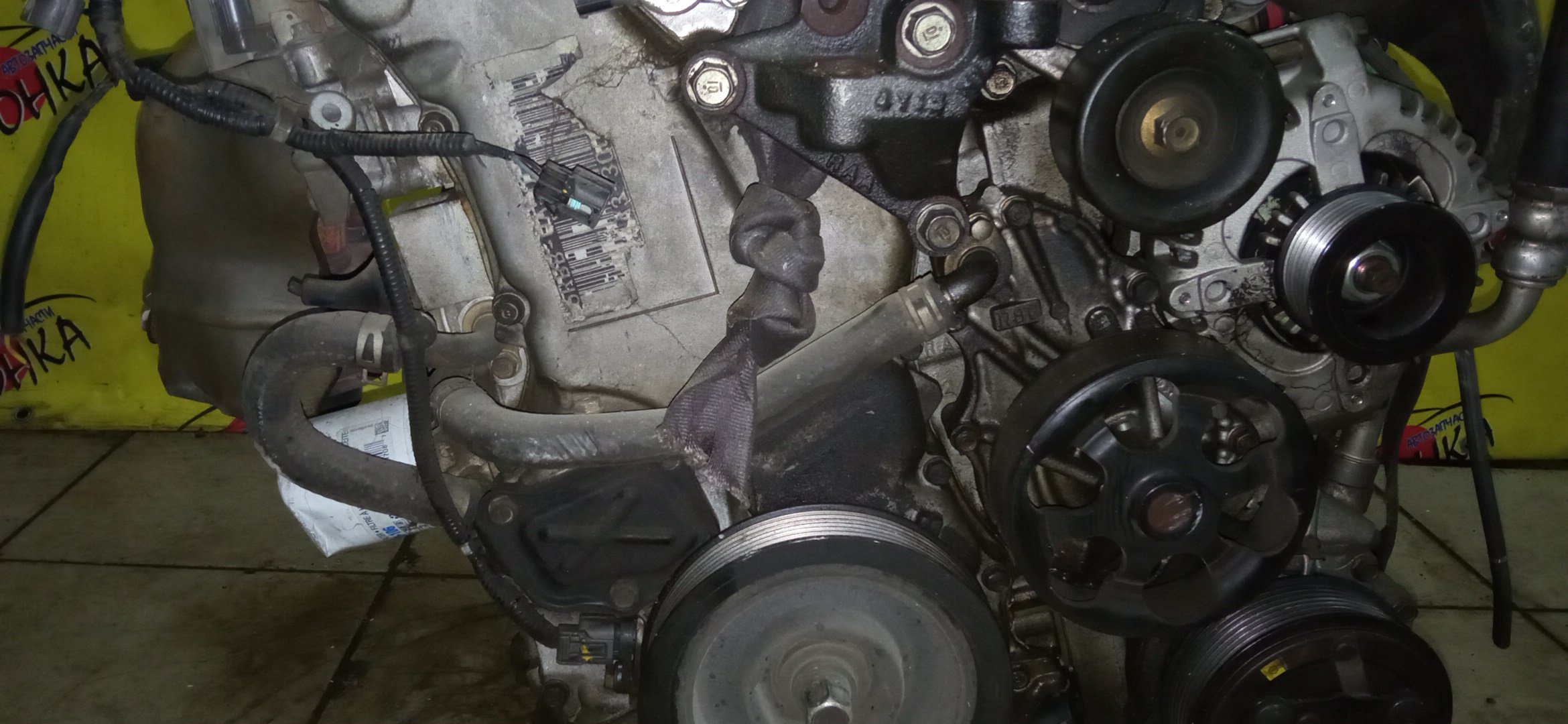 ДВС/HON/K24A/ЭЛЕКТРО ЗАСЛОНКА/МЕТАЛЛИЧЕСКИЙ КОЛЛЕКТОР/11000RZA801